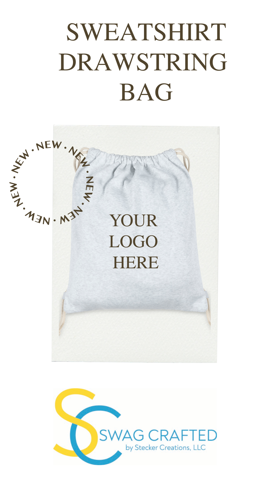 Sweatshirt Drawstring Bag - Stecker Creations
