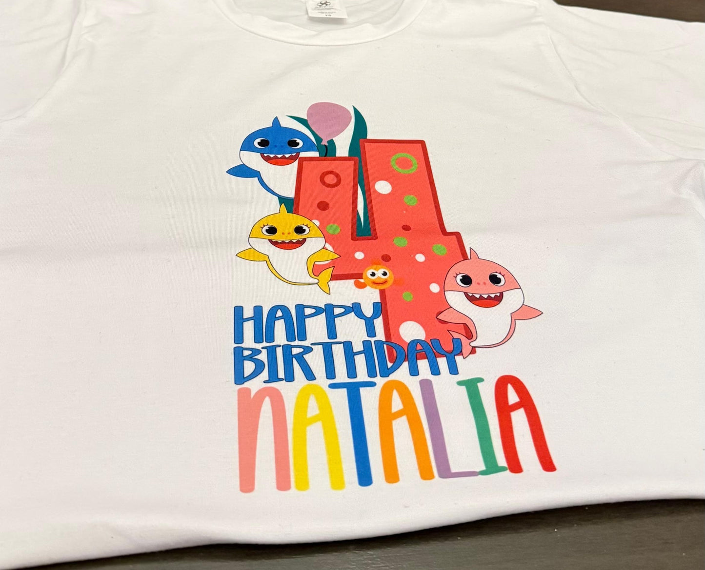Baby Shark Personalized Birthday T-Shirt - Stecker Creations