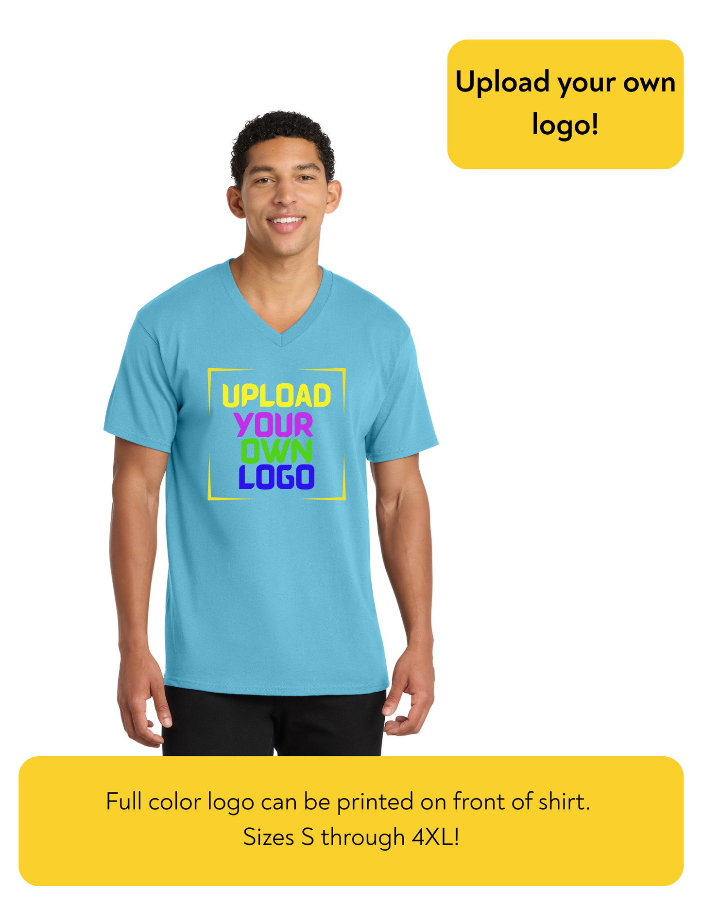 Port & Co™ Core Cotton V-Neck Tee - Stecker Creations