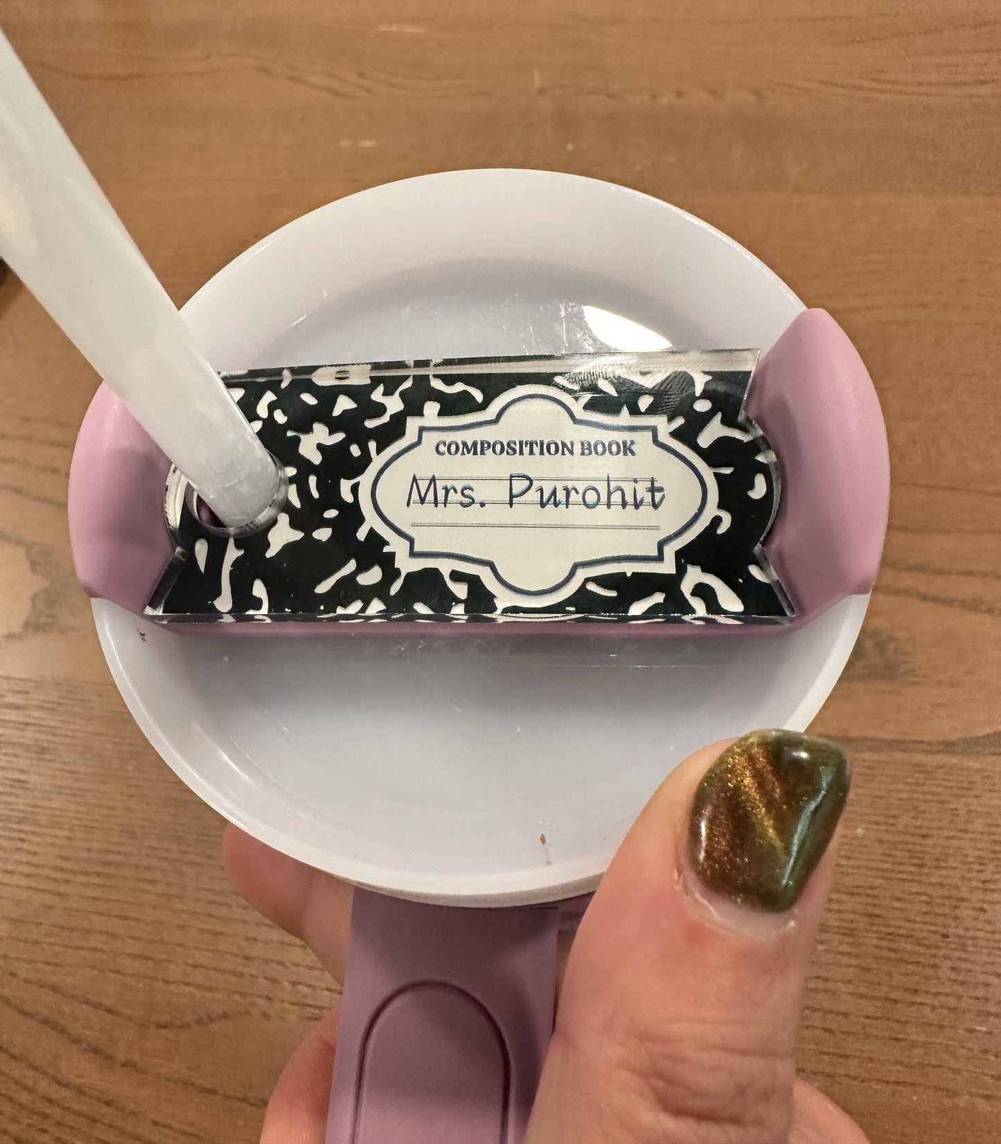 Teacher Gift - Name Plate for Stanley Cup - Stecker Creations