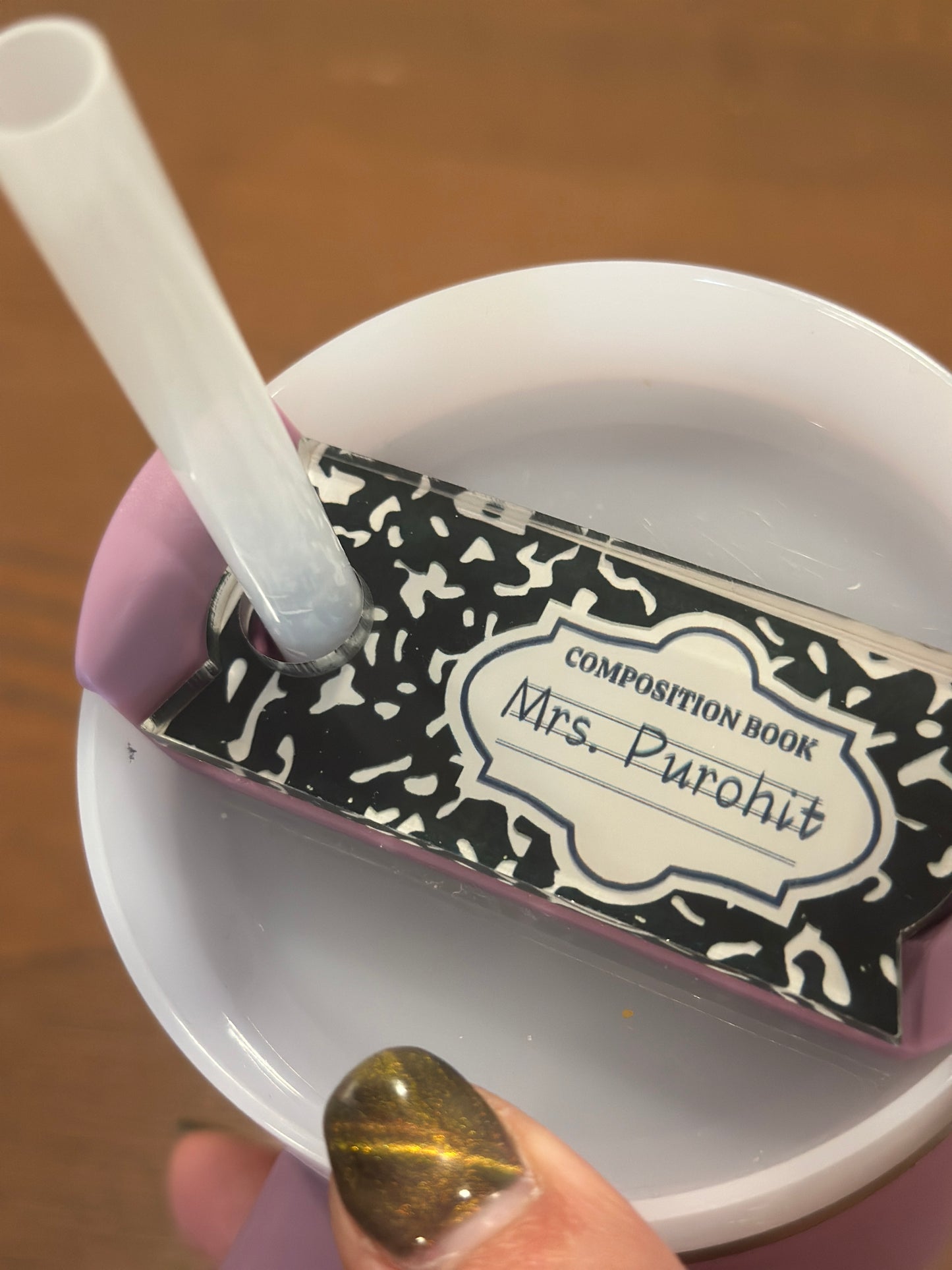 Teacher Gift - Name Plate for Stanley Cup - Stecker Creations