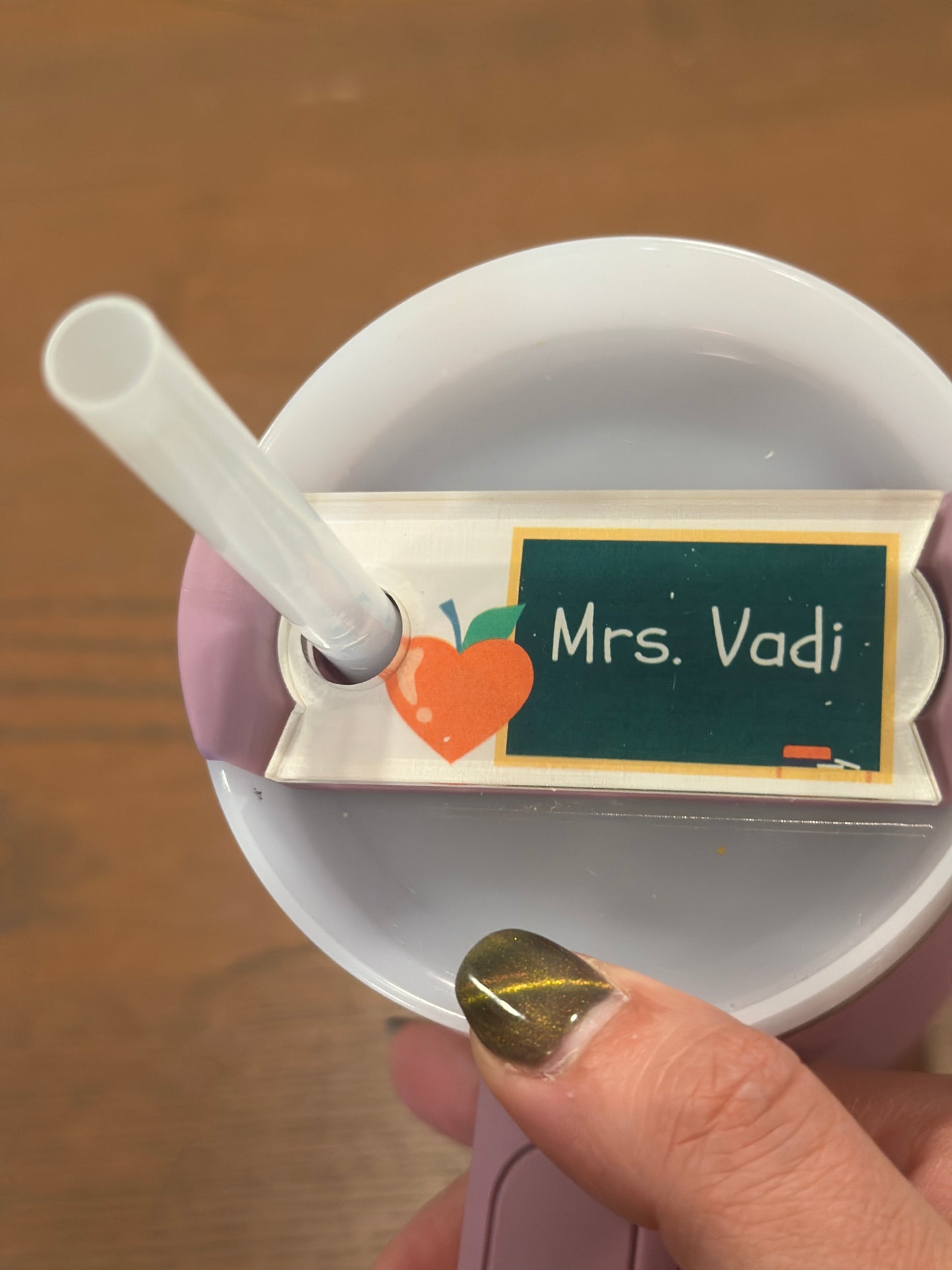 Teacher Gift - Name Plate for Stanley Cup - Stecker Creations