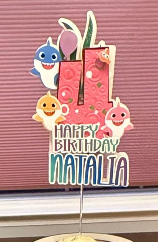 Baby Shark Cake Topper - Stecker Creations